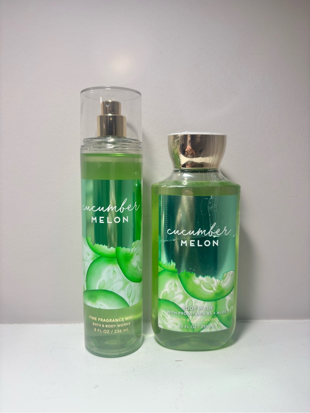 Bath & Body Works Cucumber Melon Fine Fragrance Mist and Shower Gel